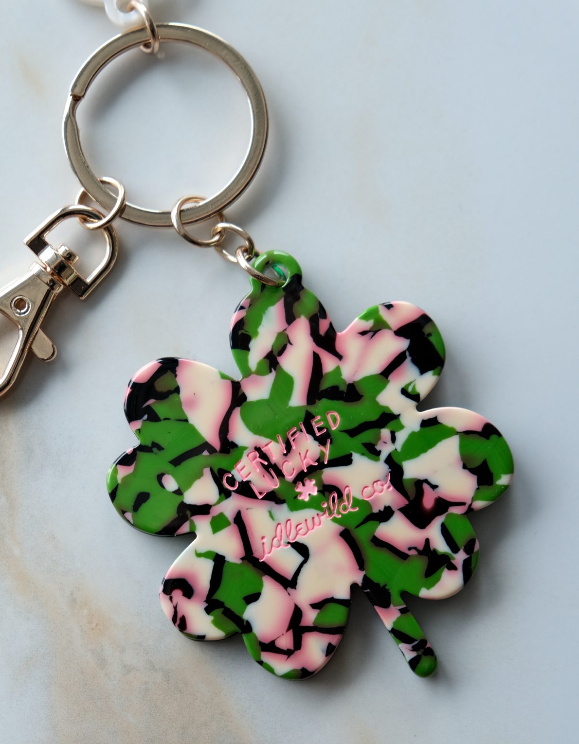 Lucky Bag Charm | Four Leaf Clover