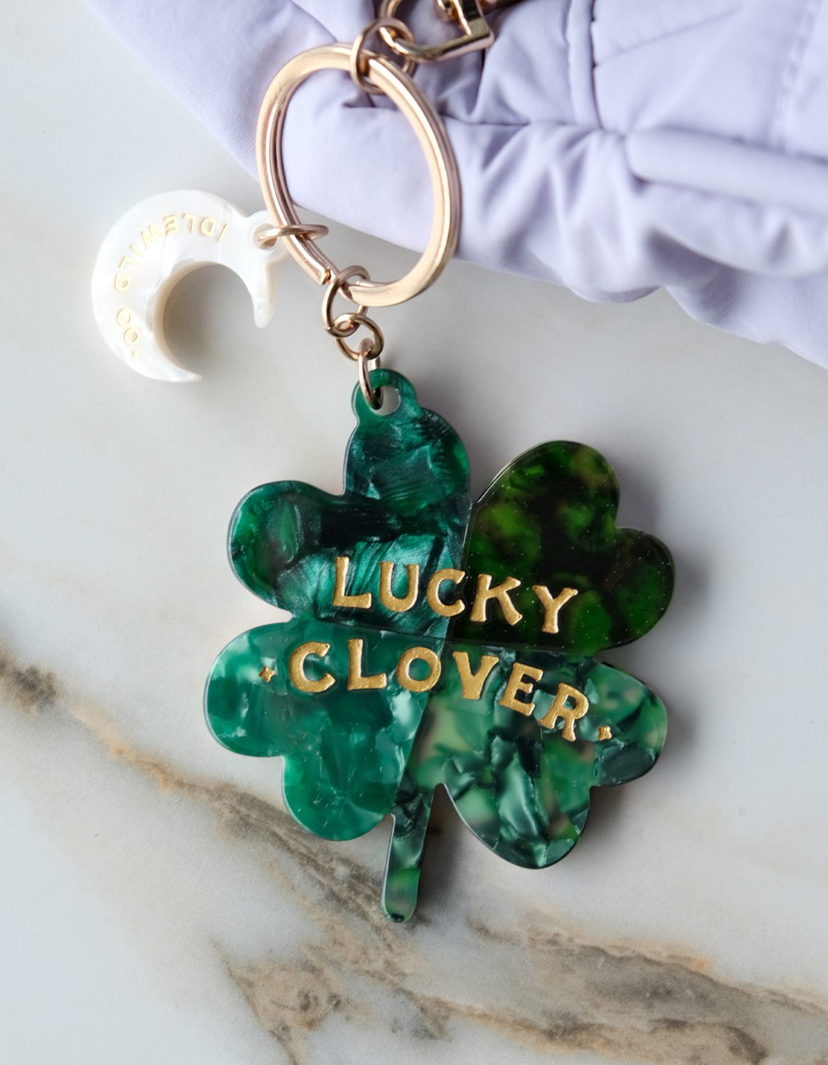 Lucky Bag Charm | Four Leaf Clover