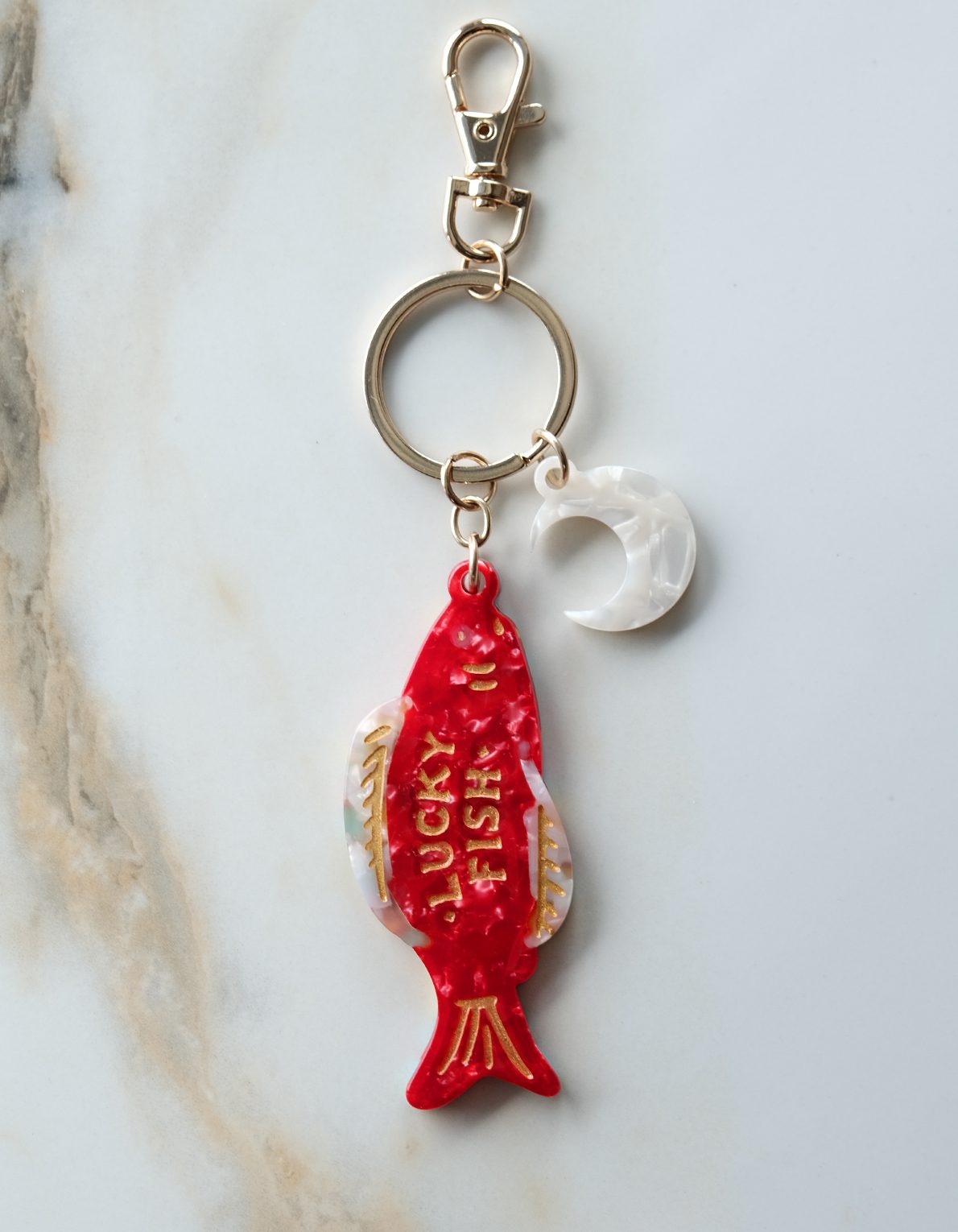 Lucky Bag Charm | Good Fortune Fish
