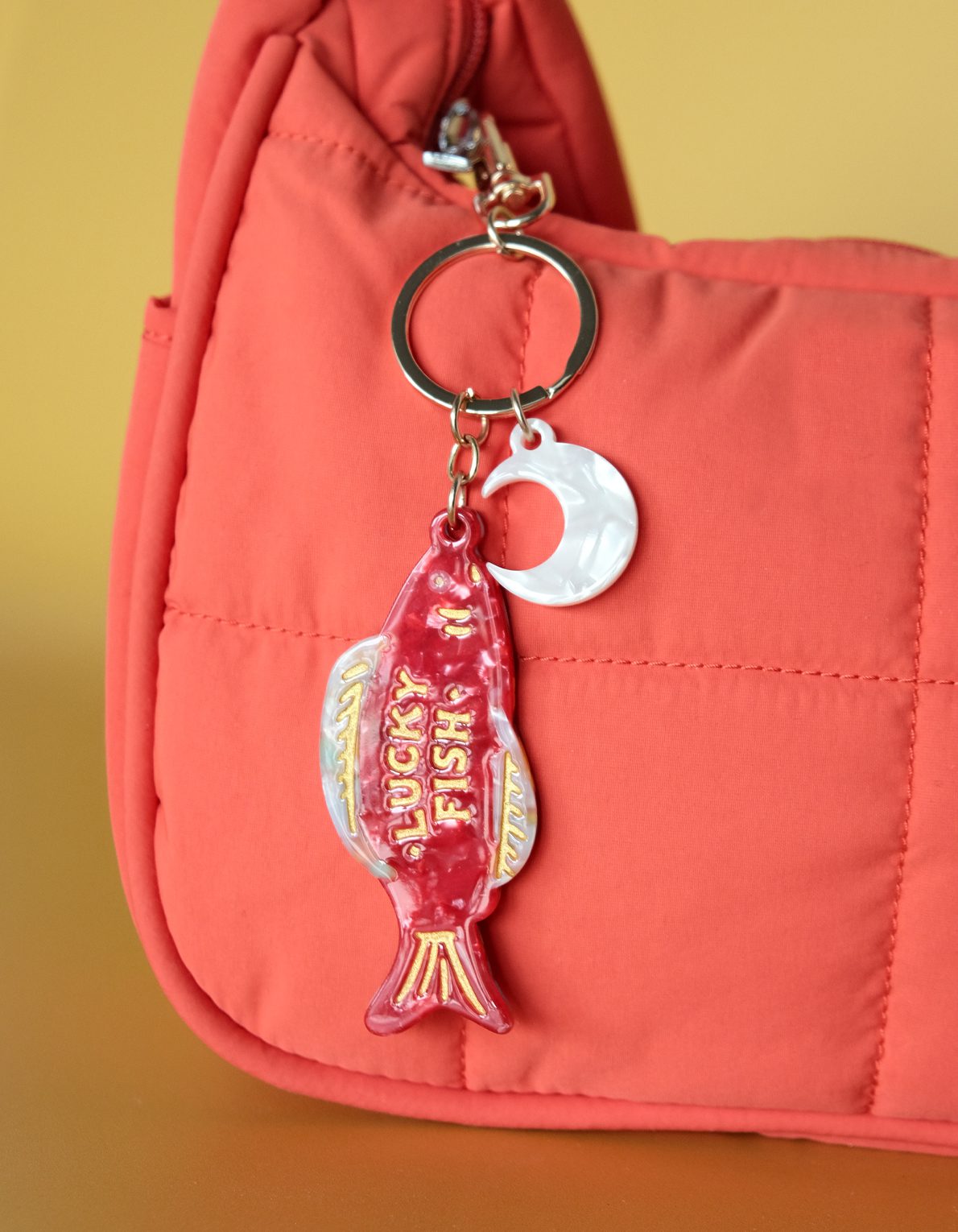 Lucky Bag Charm | Good Fortune Fish