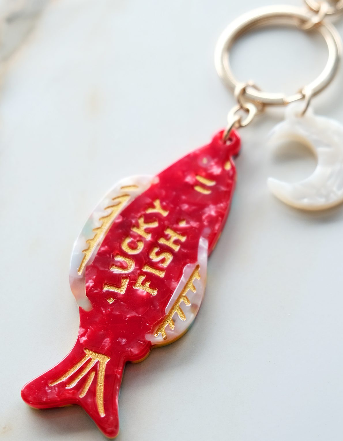 Lucky Bag Charm | Good Fortune Fish