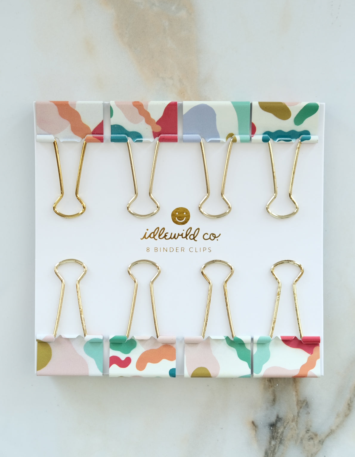 Binder Clips | Colorful Blobs