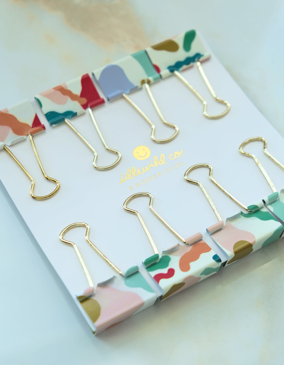 Binder Clips | Colorful Blobs
