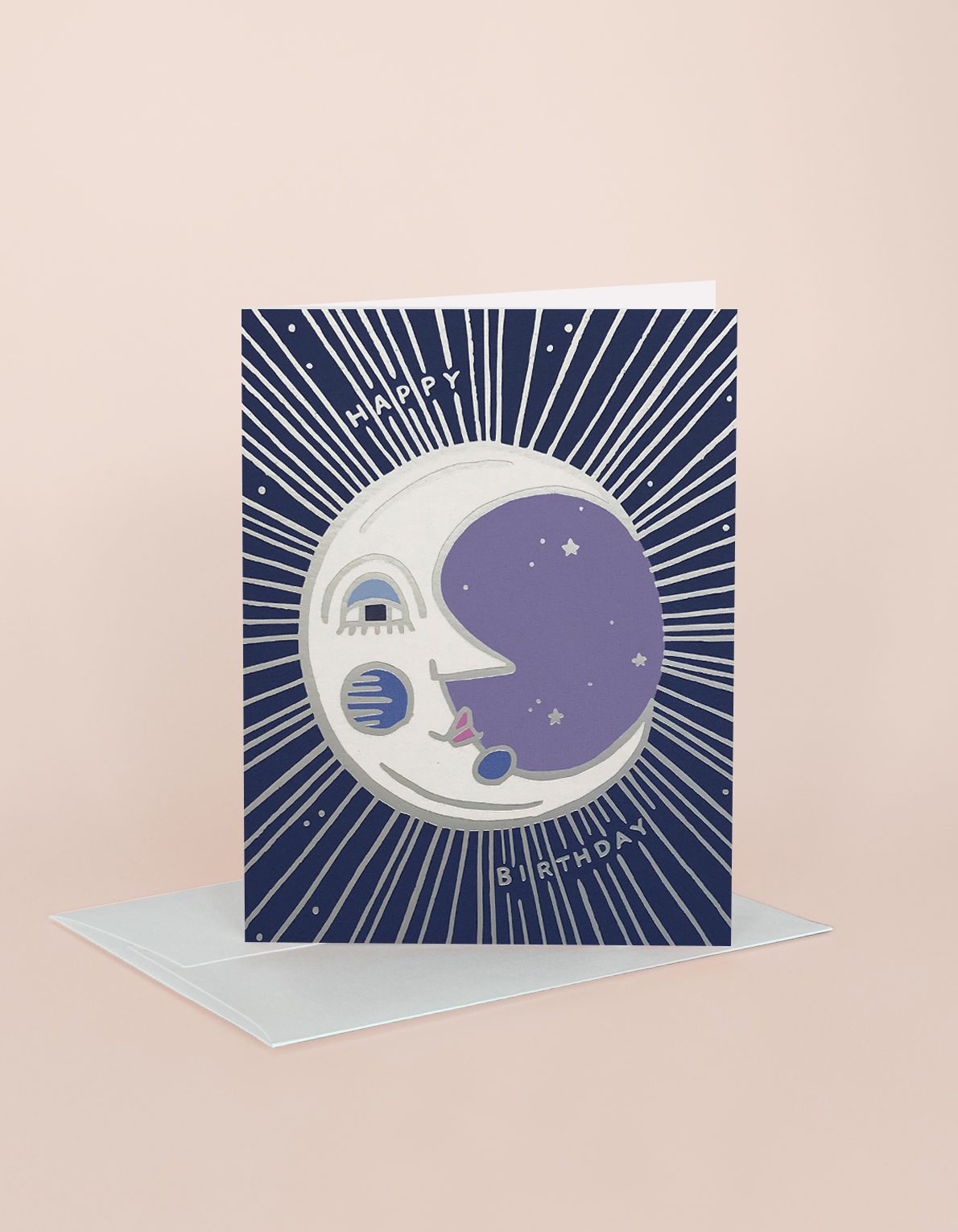 Birthday Greeting Card | Moon