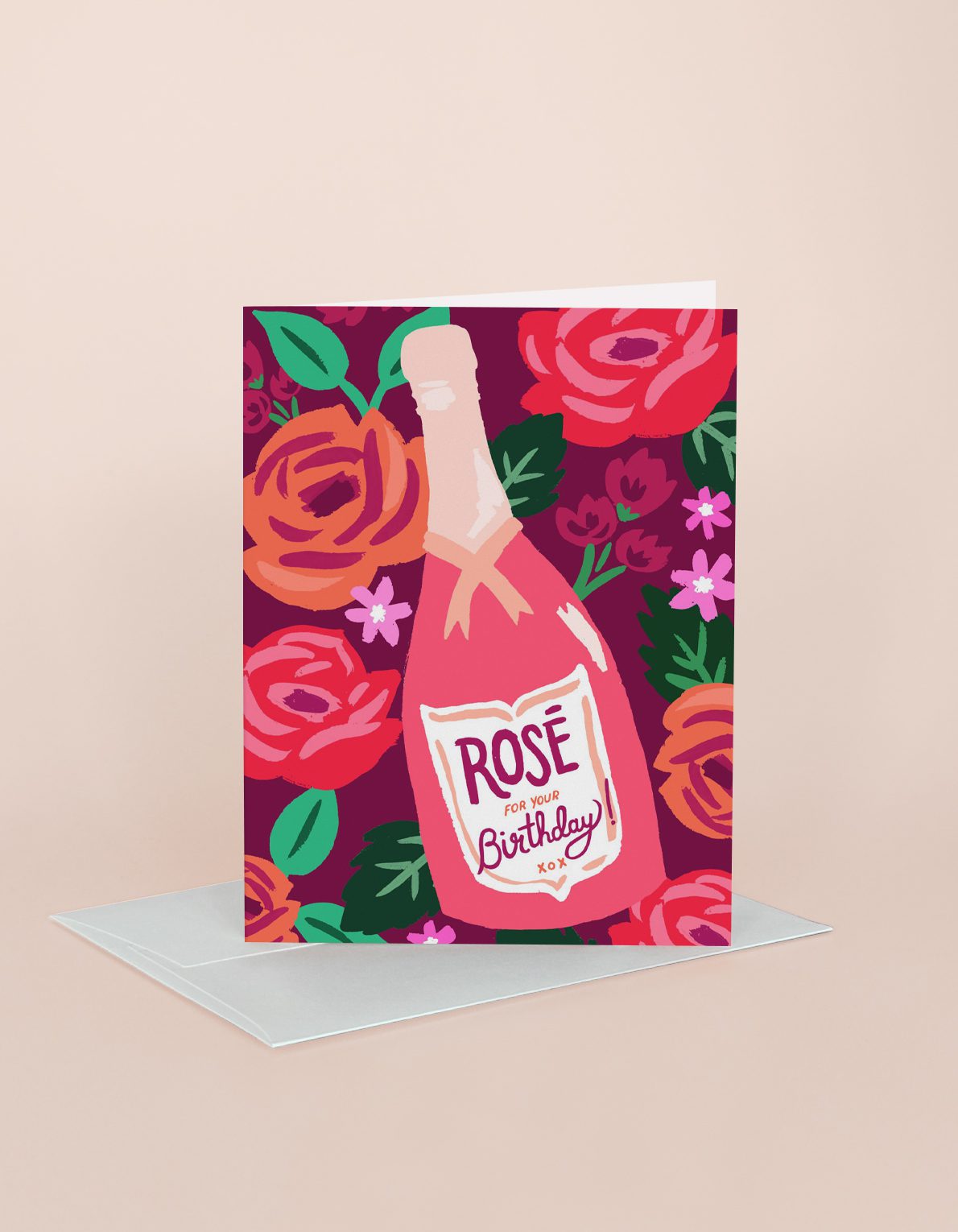 Birthday Greeting Card | Birthday Rosé
