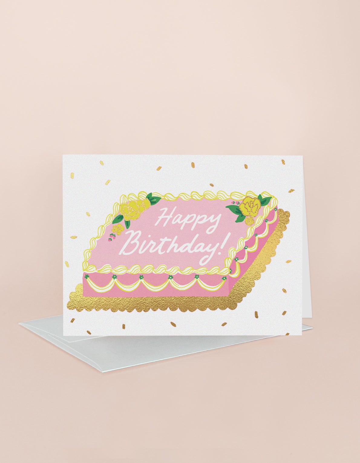 Birthday Greeting Card | Sheet Cake