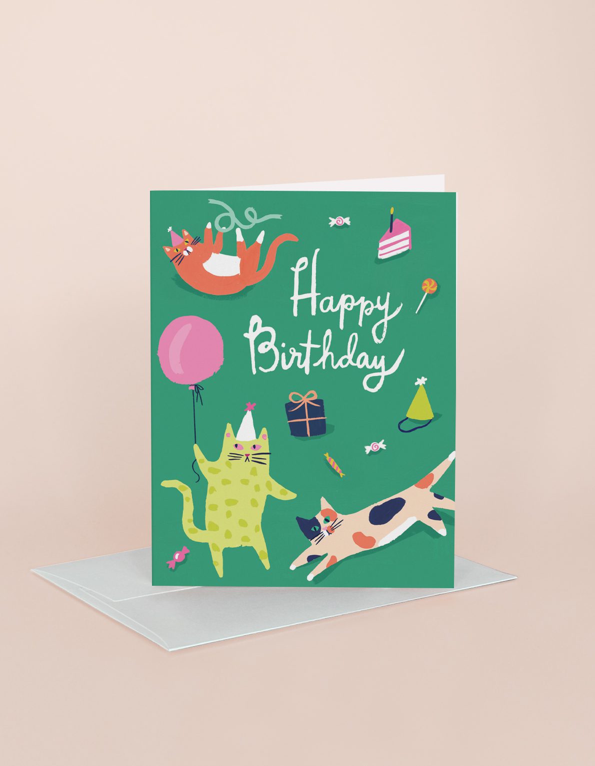 Birthday Greeting Card | Cat Party