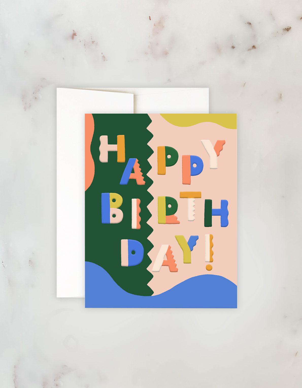 Birthday Greeting Card | Birthday Colorblock