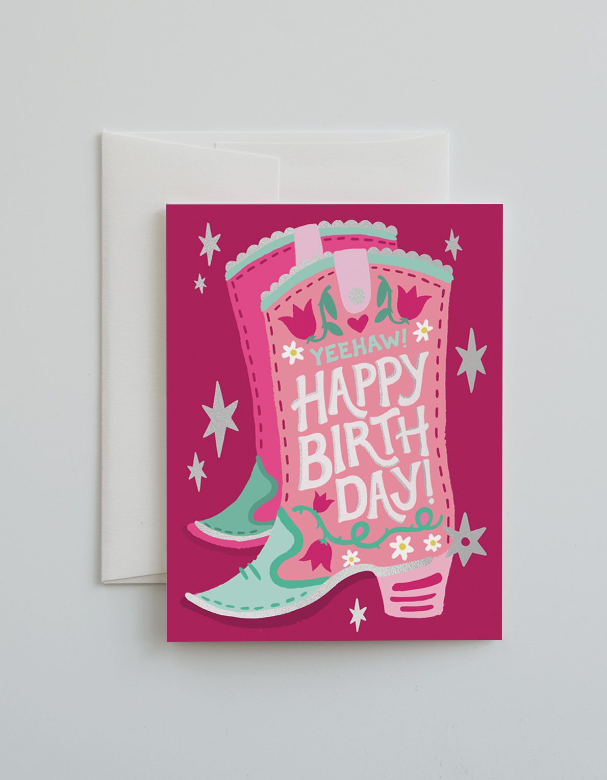 Birthday Greeting Card | Cowgirl Birthday Boot