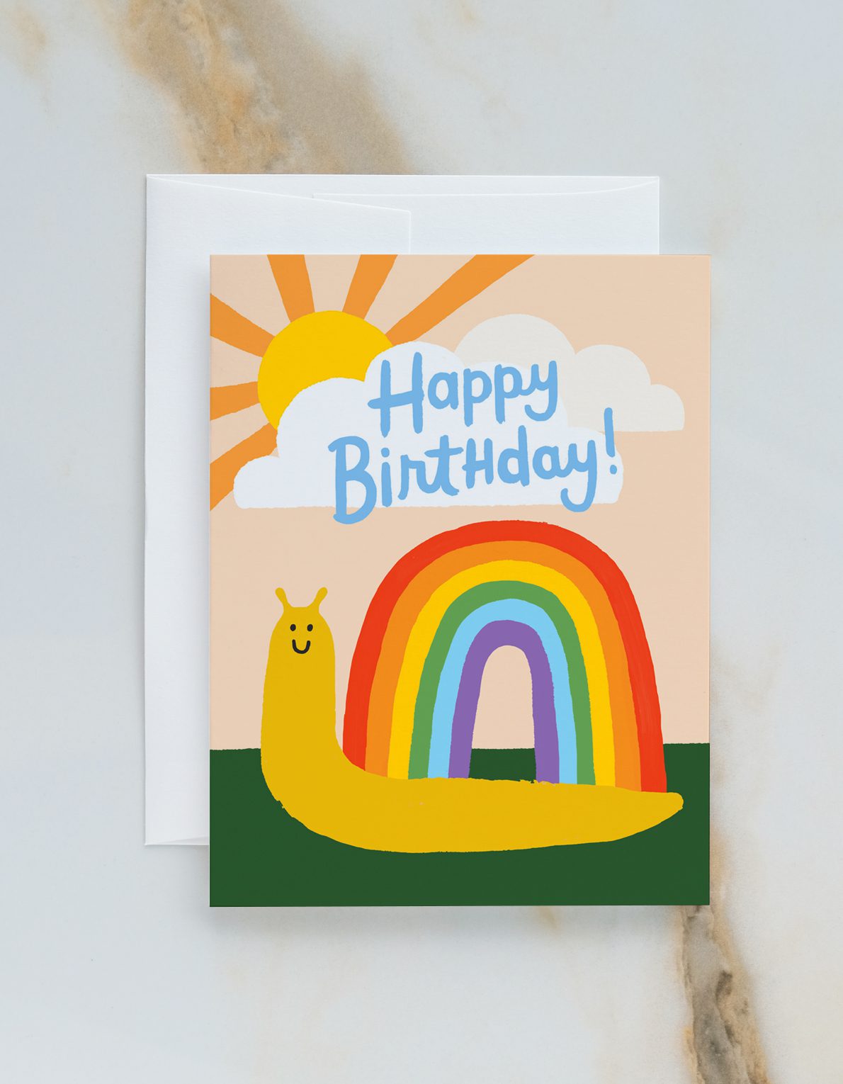 Birthday Greeting Card | Snail Rainbow Birthday