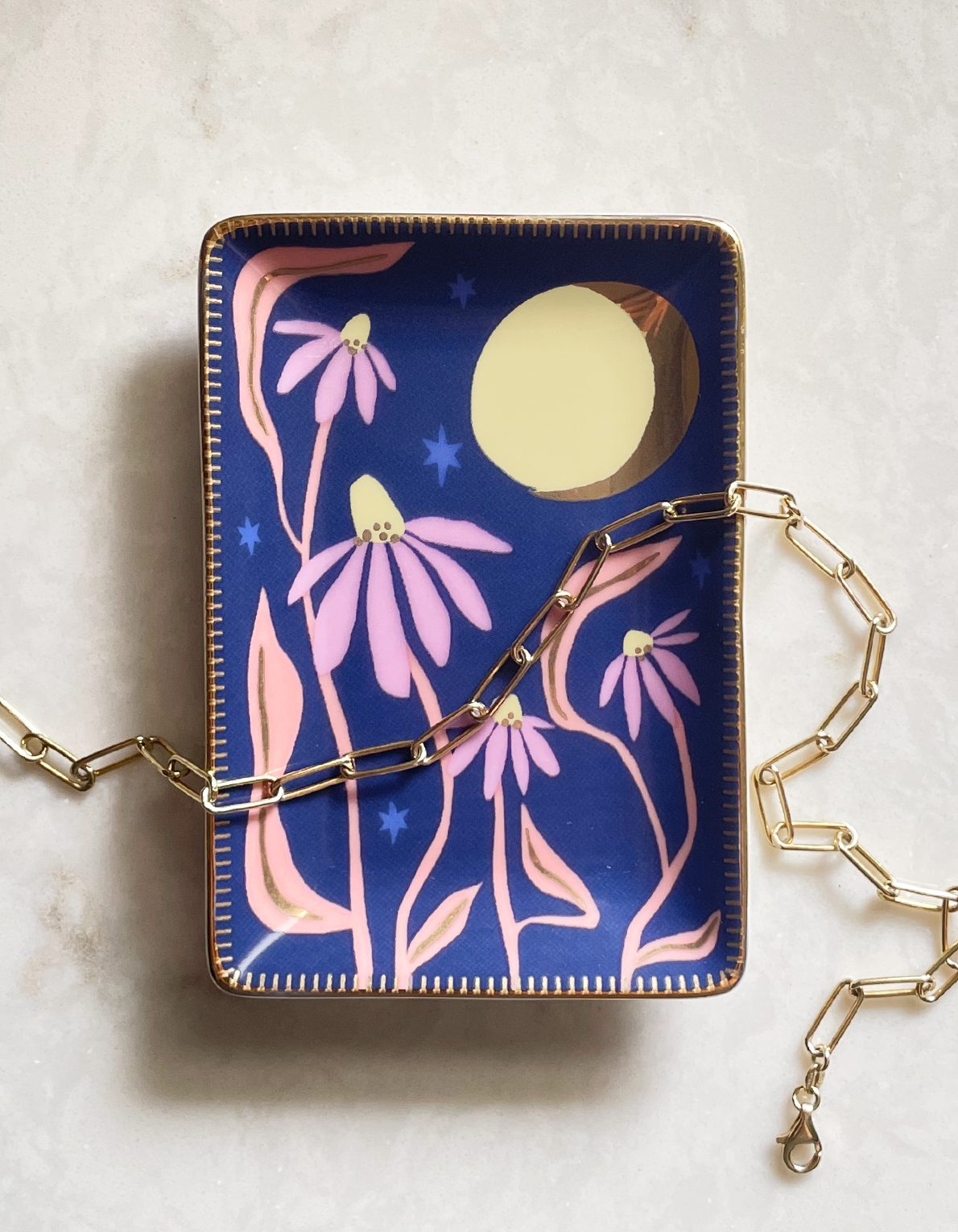 Porcelain Trinket Dish | Fleur