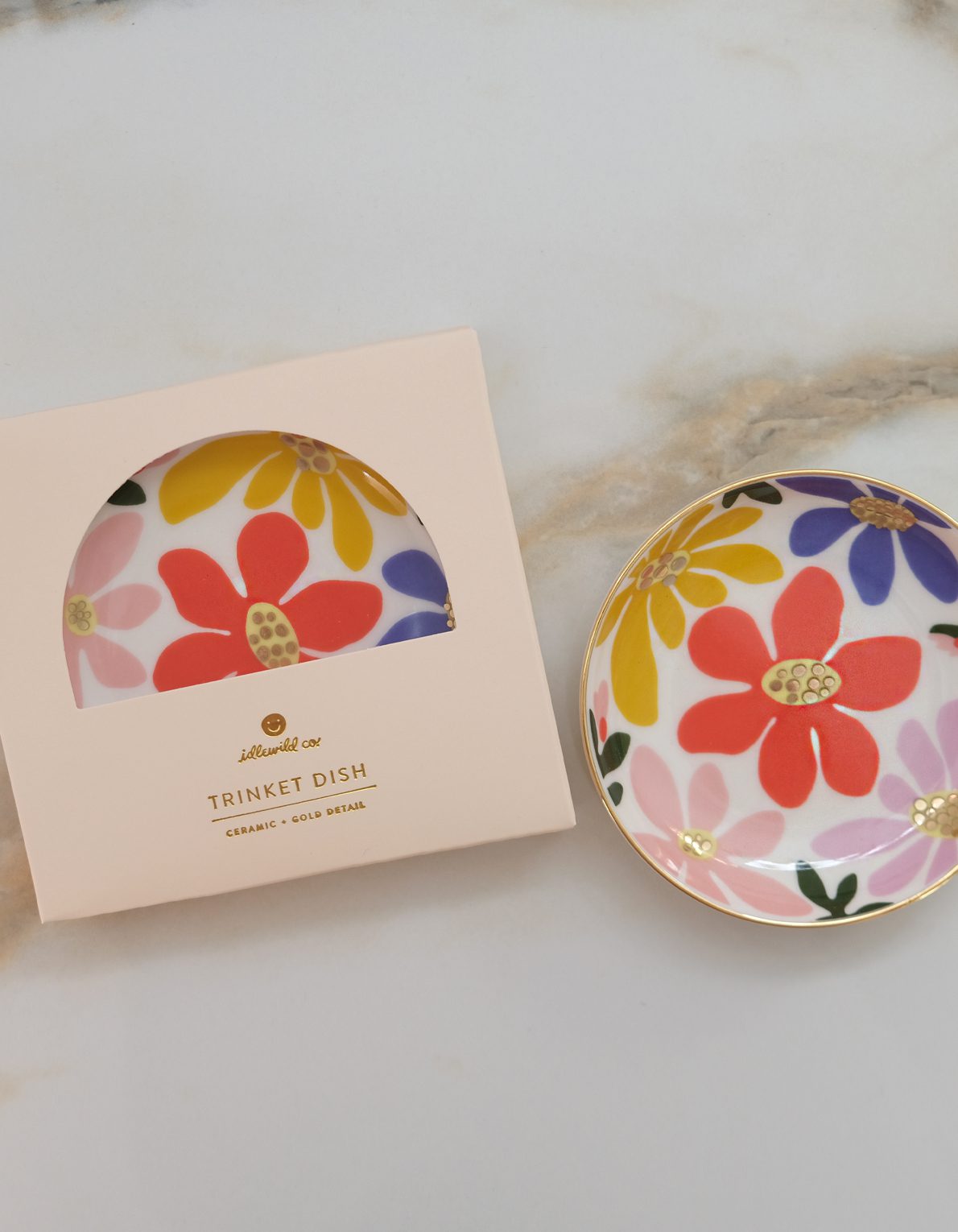 Porcelain Trinket Dish | Primary Blooms