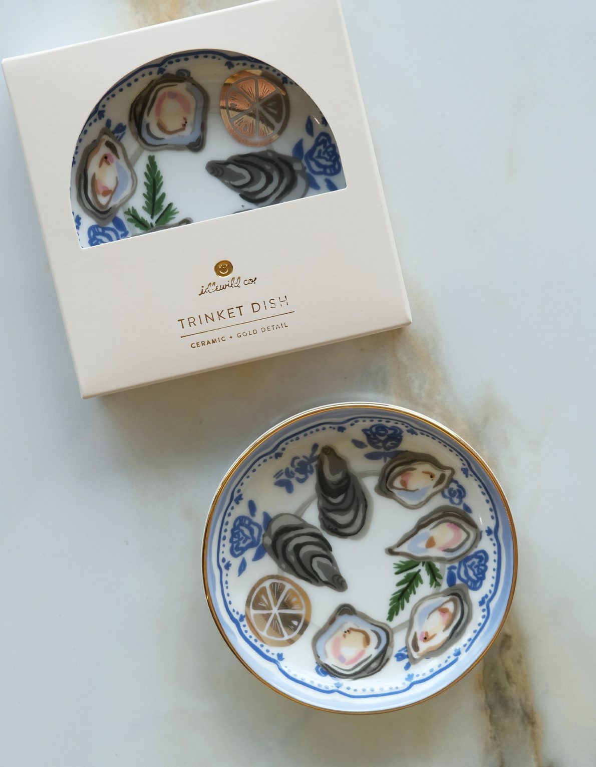 Porcelain Trinket Dish | Oysters