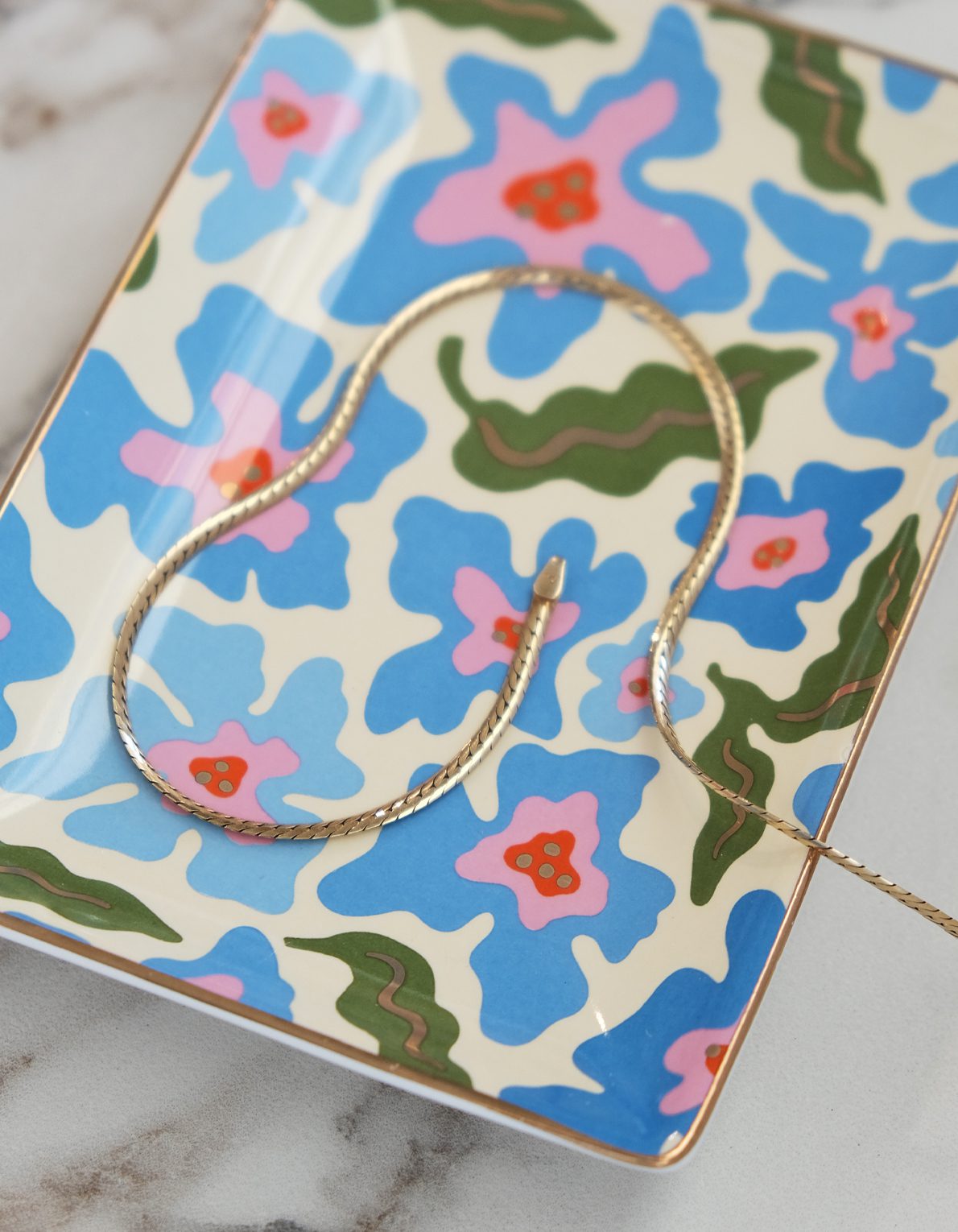 Porcelain Trinket Tray | Trippy Daisies