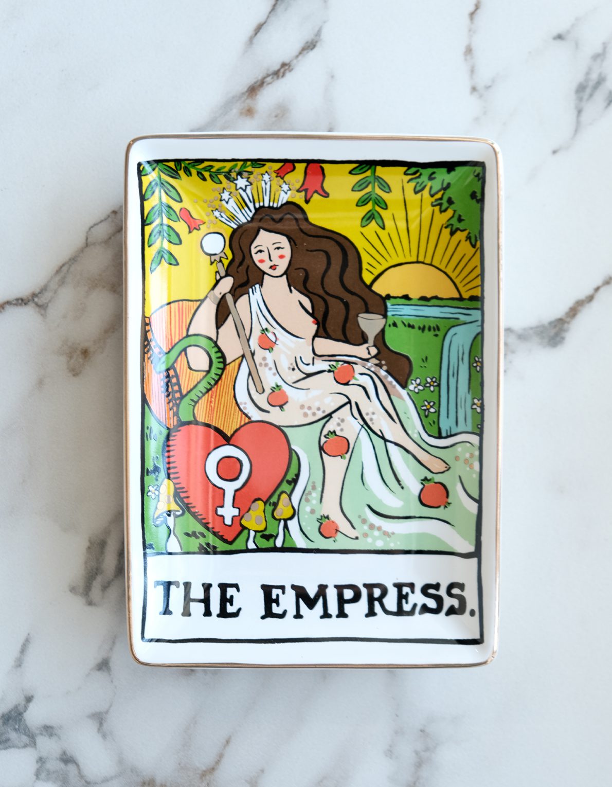 Porcelain Trinket Tray | Empress Tarot