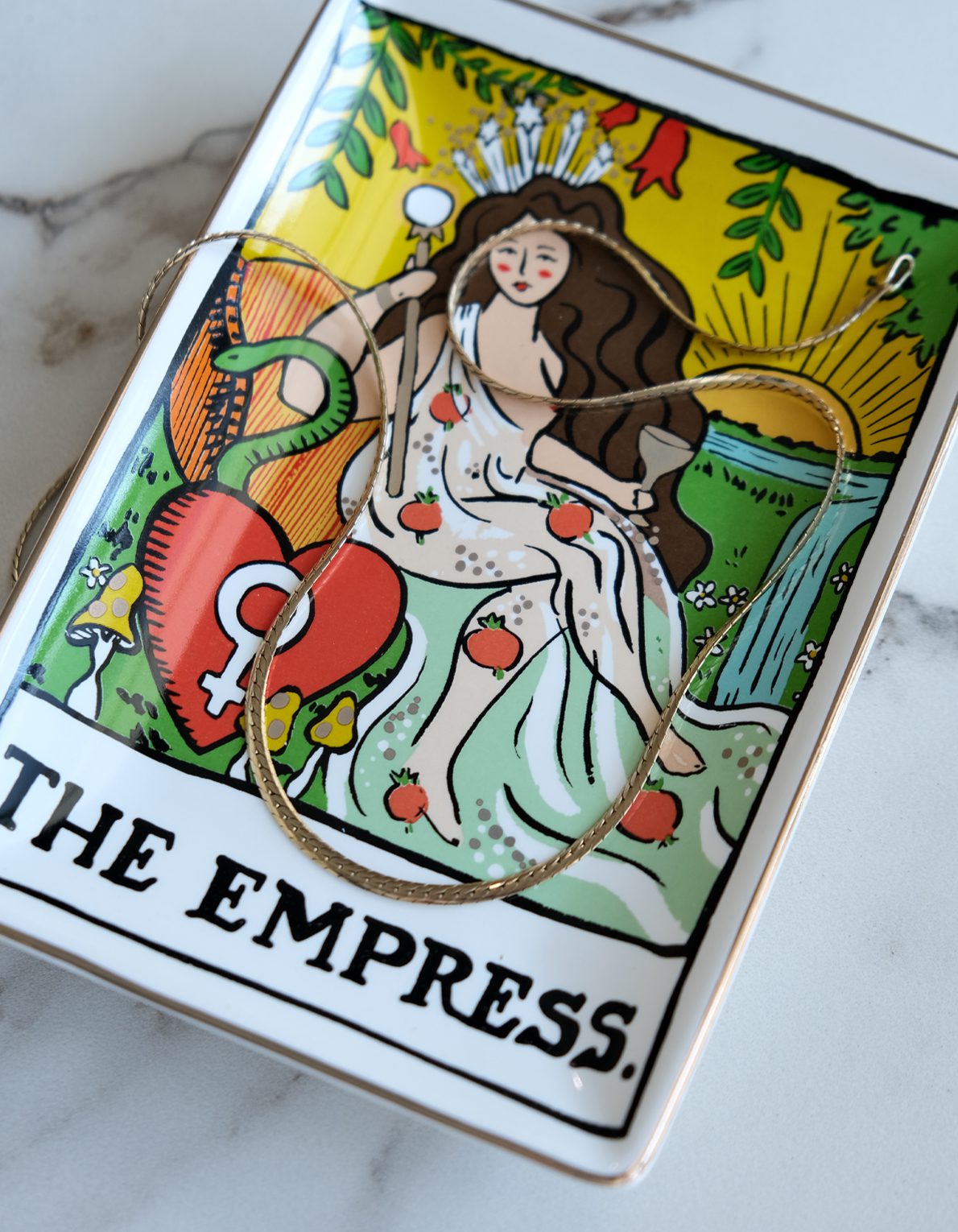 Porcelain Trinket Tray | Empress Tarot