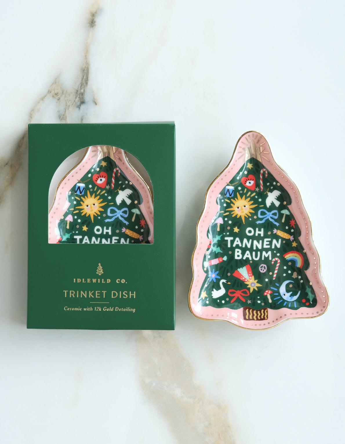 Christmas Porcelain Trinket Tray | Oh Tannenbaum