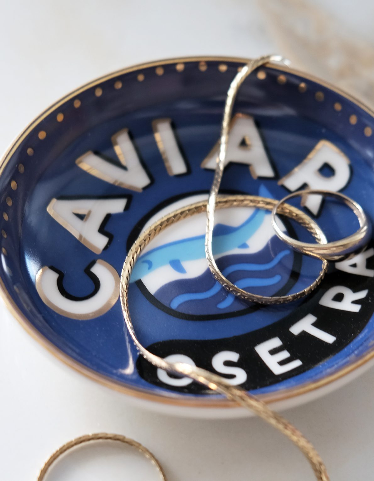Porcelain Trinket Dish | Caviar
