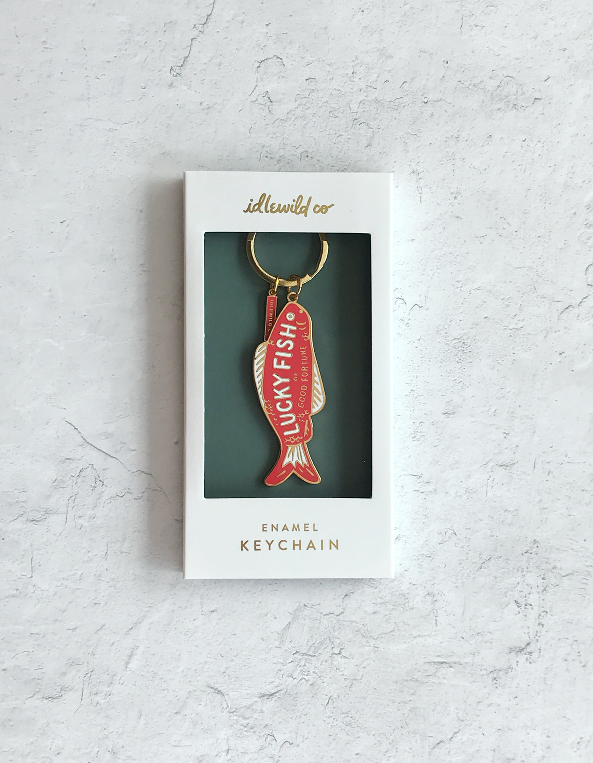 Enamel Keychain | Fortune Fish