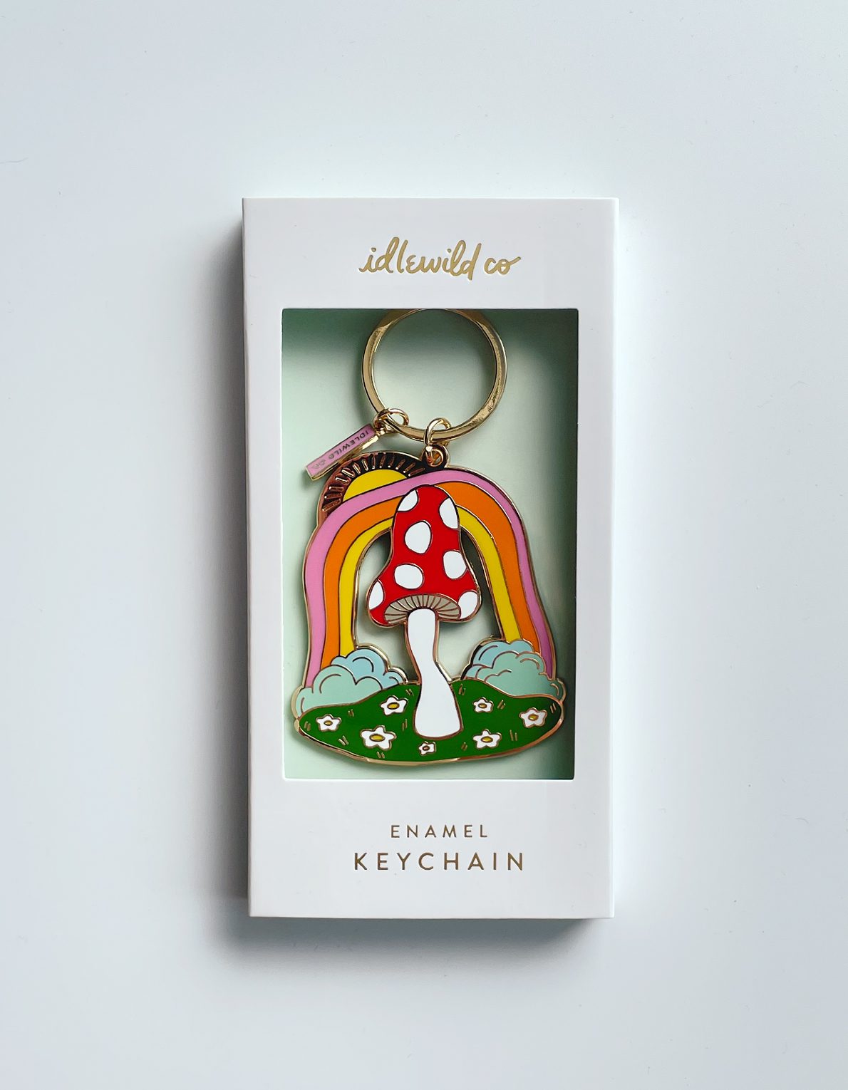 Enamel Keychain | Magic Mushroom