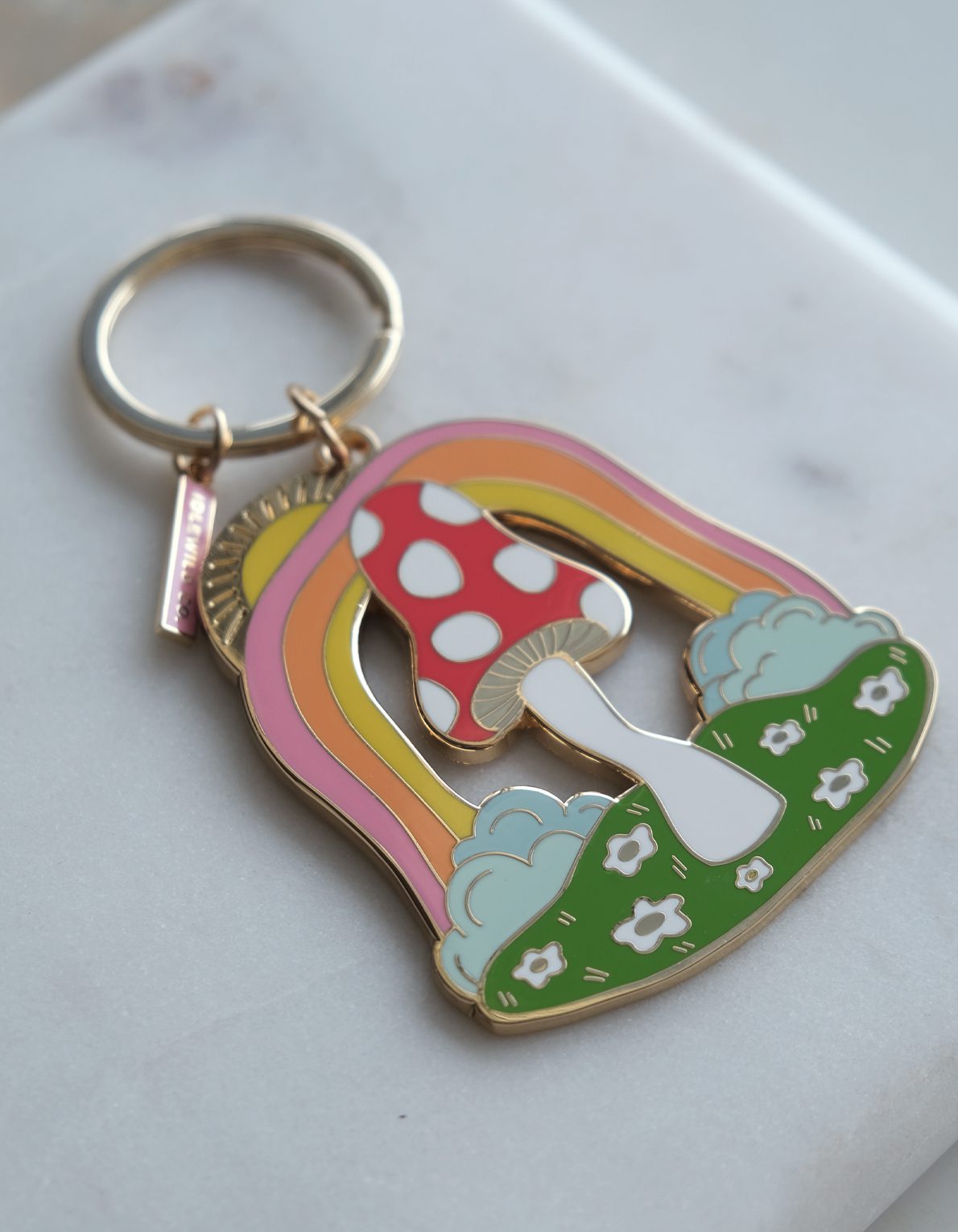 Enamel Keychain | Magic Mushroom
