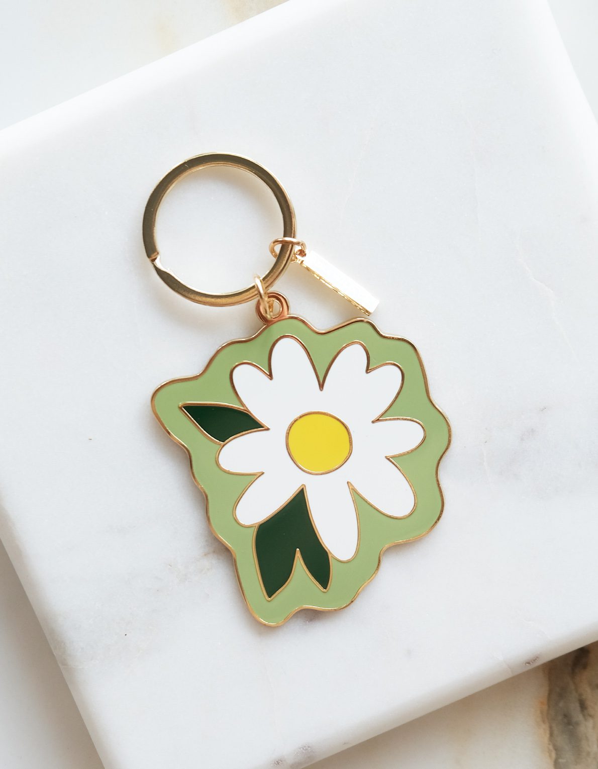 Enamel Keychain | Daisy
