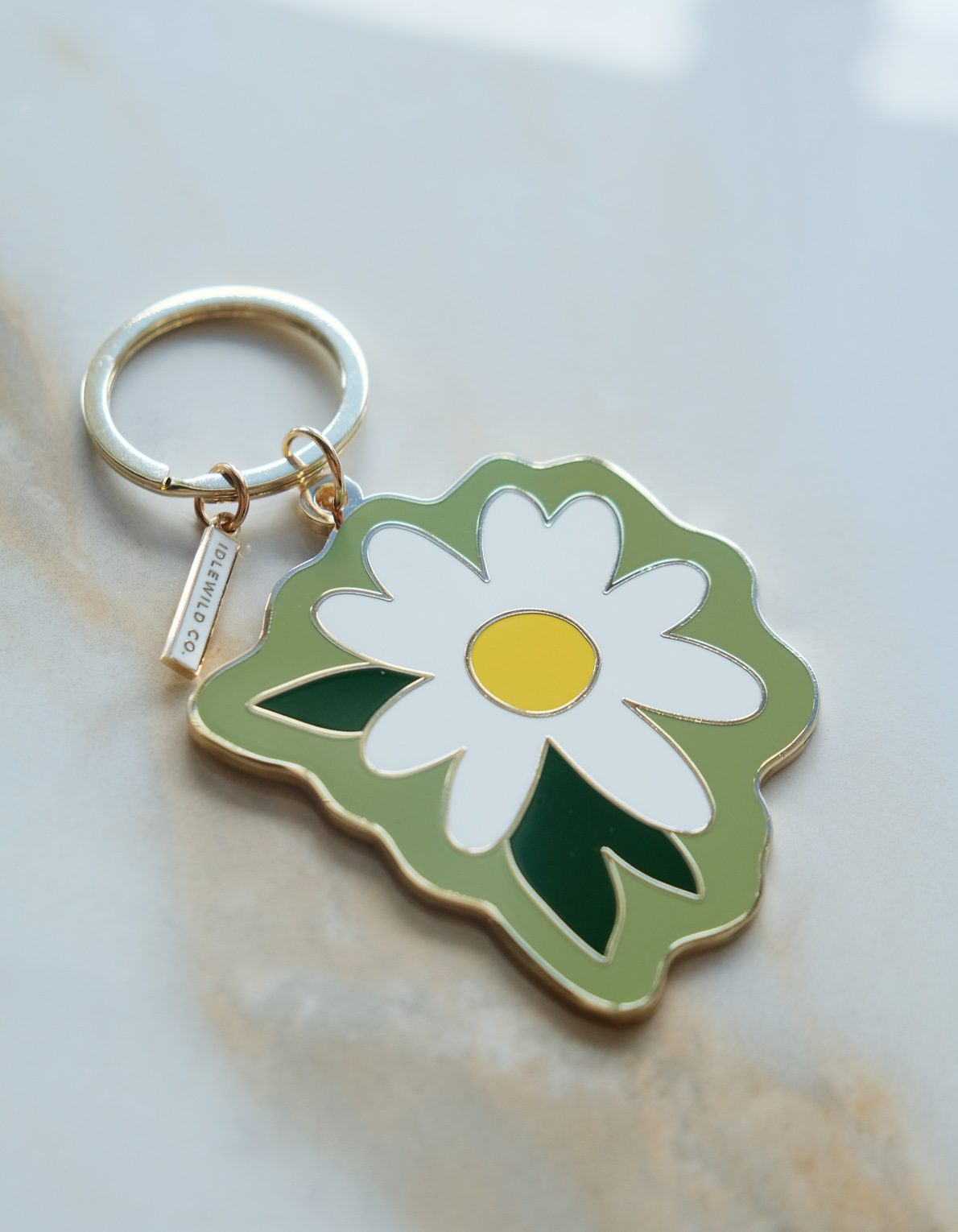 Enamel Keychain | Daisy