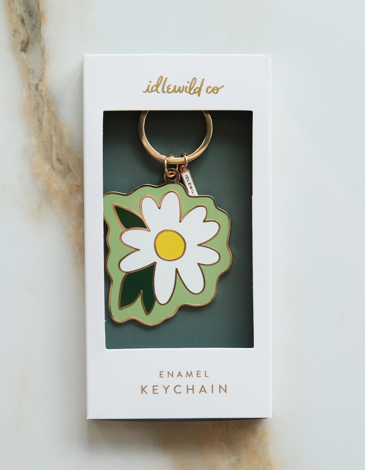 Enamel Keychain | Daisy