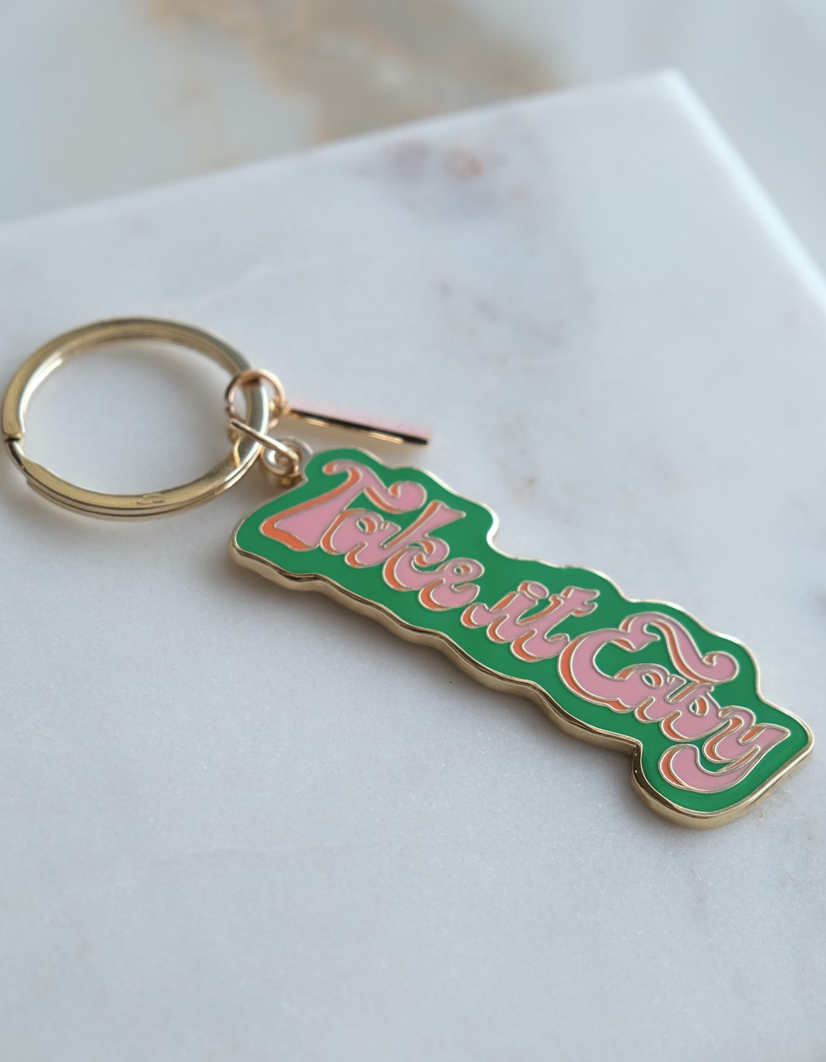 Enamel Keychain | Take It Easy