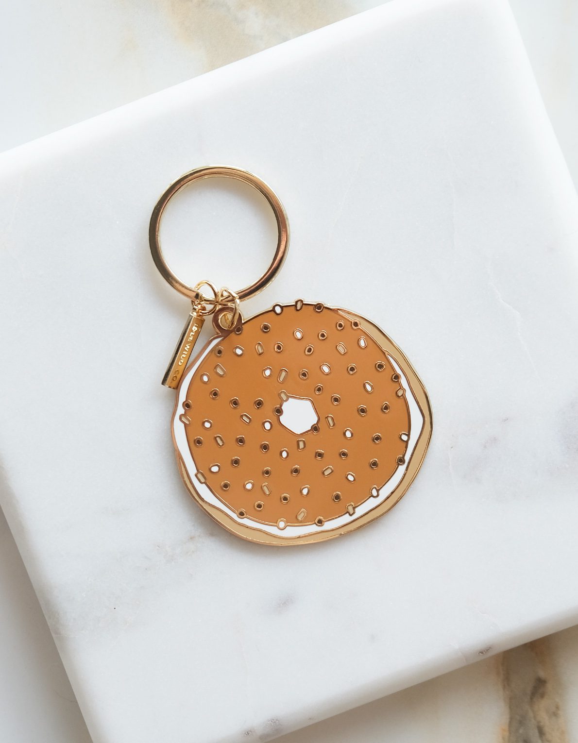 Enamel Keychain | Everything Bagel