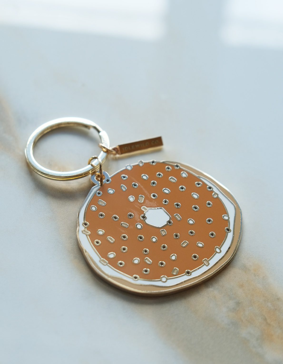 Enamel Keychain | Everything Bagel