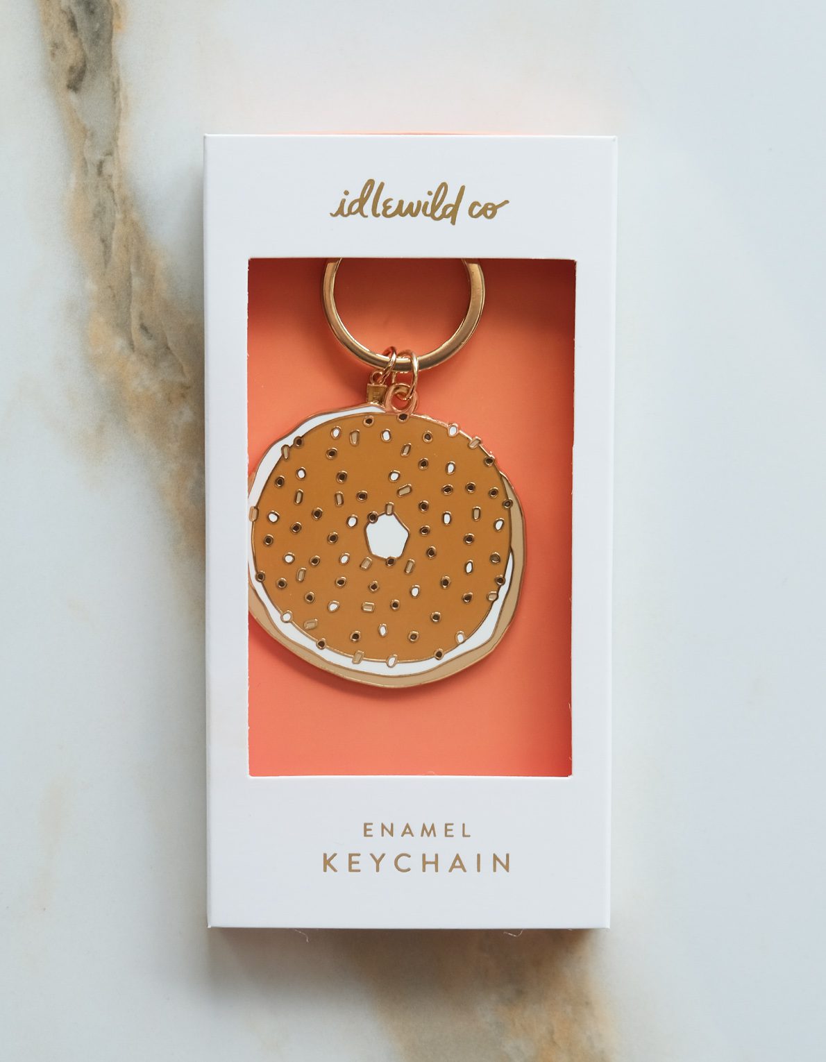 Enamel Keychain | Everything Bagel