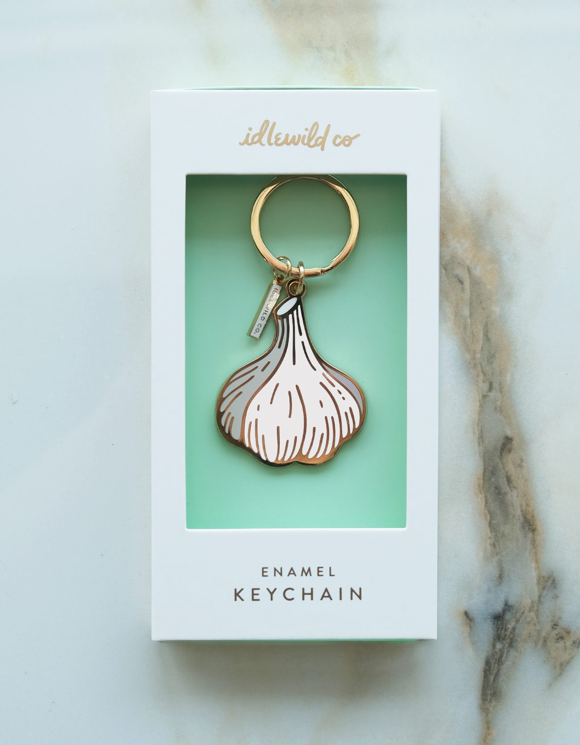 Enamel Keychain | Garlic