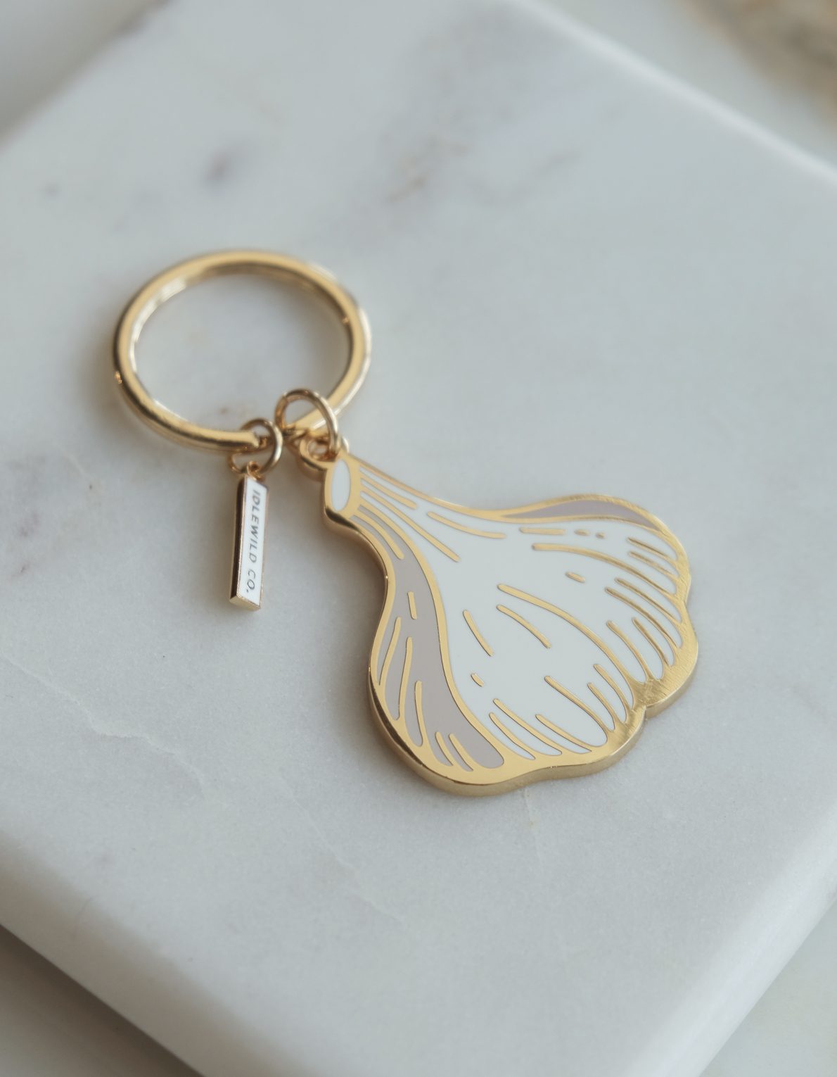 Enamel Keychain | Garlic