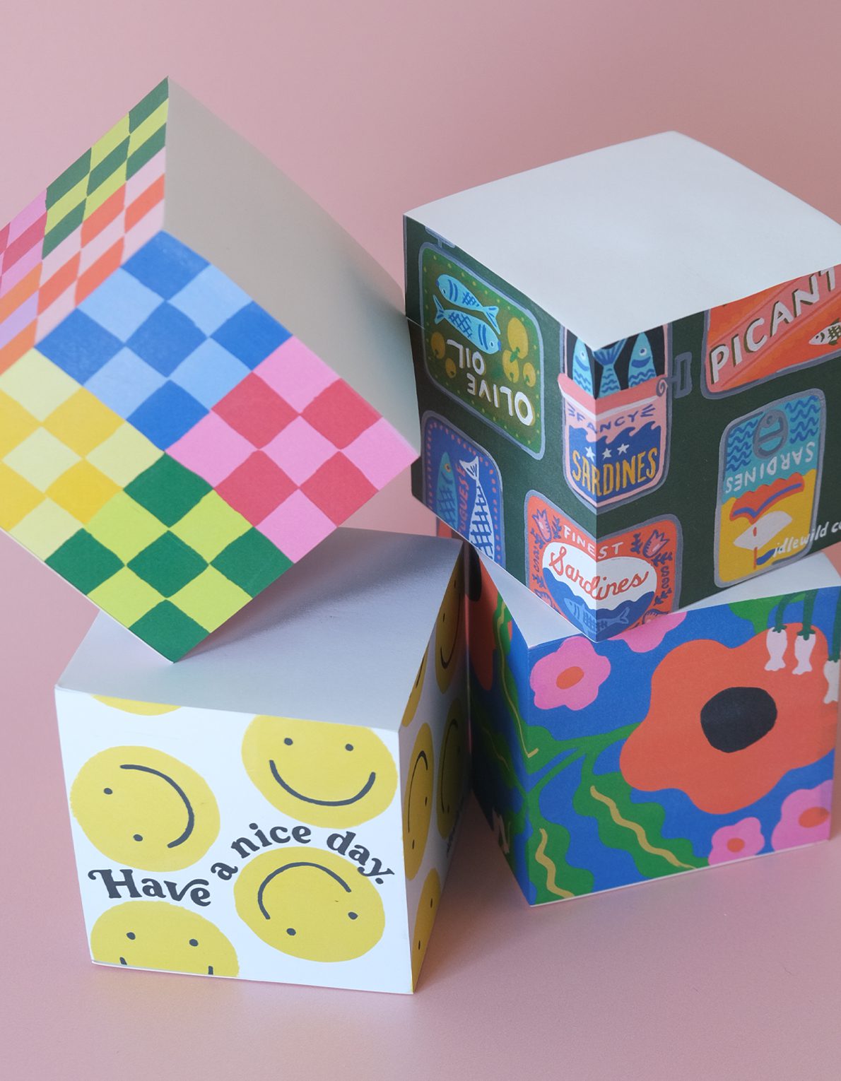 Sticky Note Cube | Tinned Fish