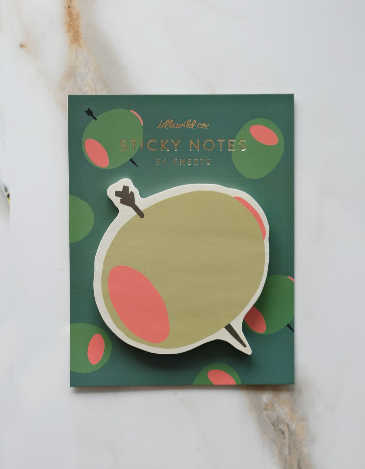 Die-Cut Sticky Note Pad | Olive