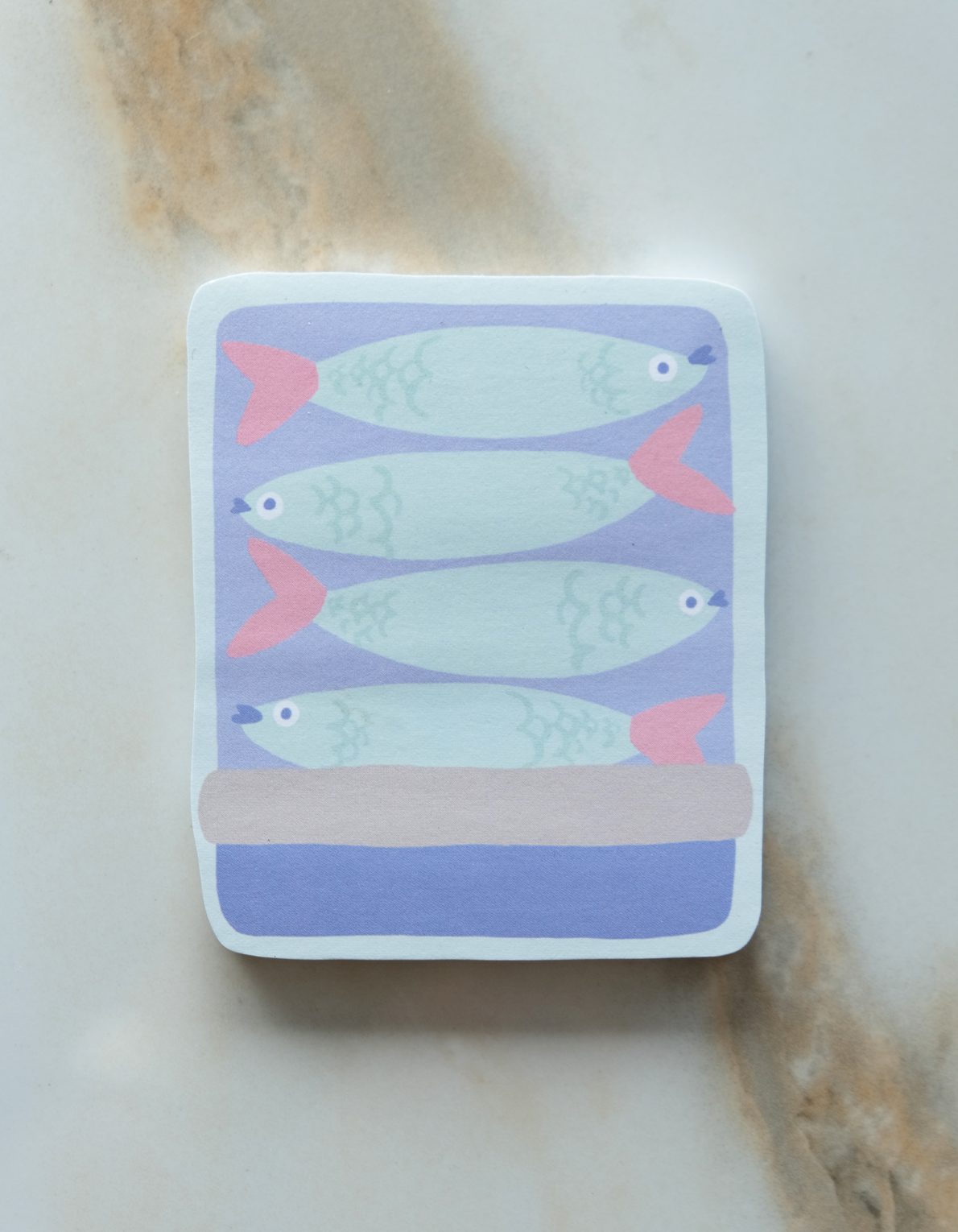 Die-Cut Sticky Note Pad | Tinned Fish