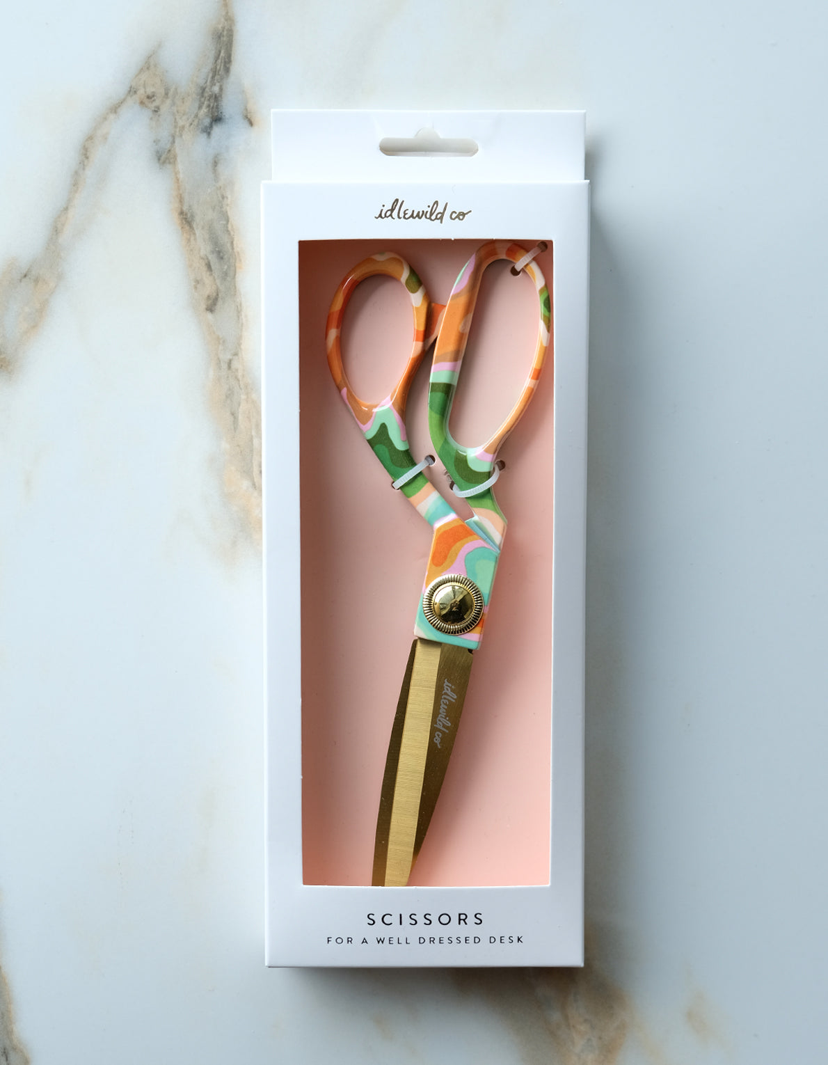 Designer Scissors | Marbled Rainbow