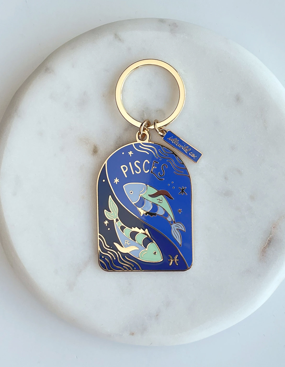 Zodiac Enamel Keychain | Pisces