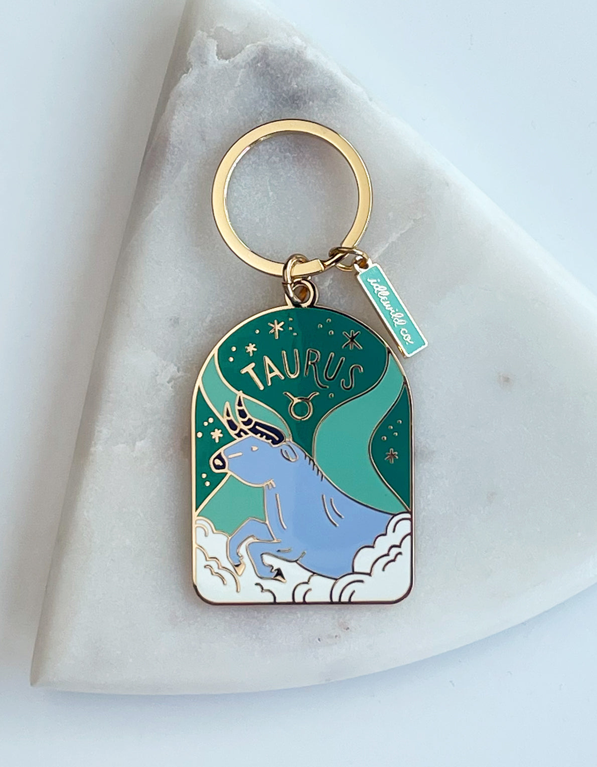 Zodiac Enamel Keychain | Taurus