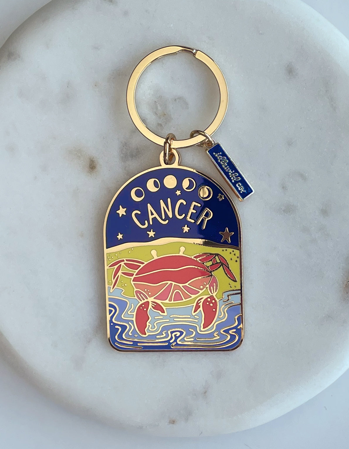 Zodiac Enamel Keychain | Cancer