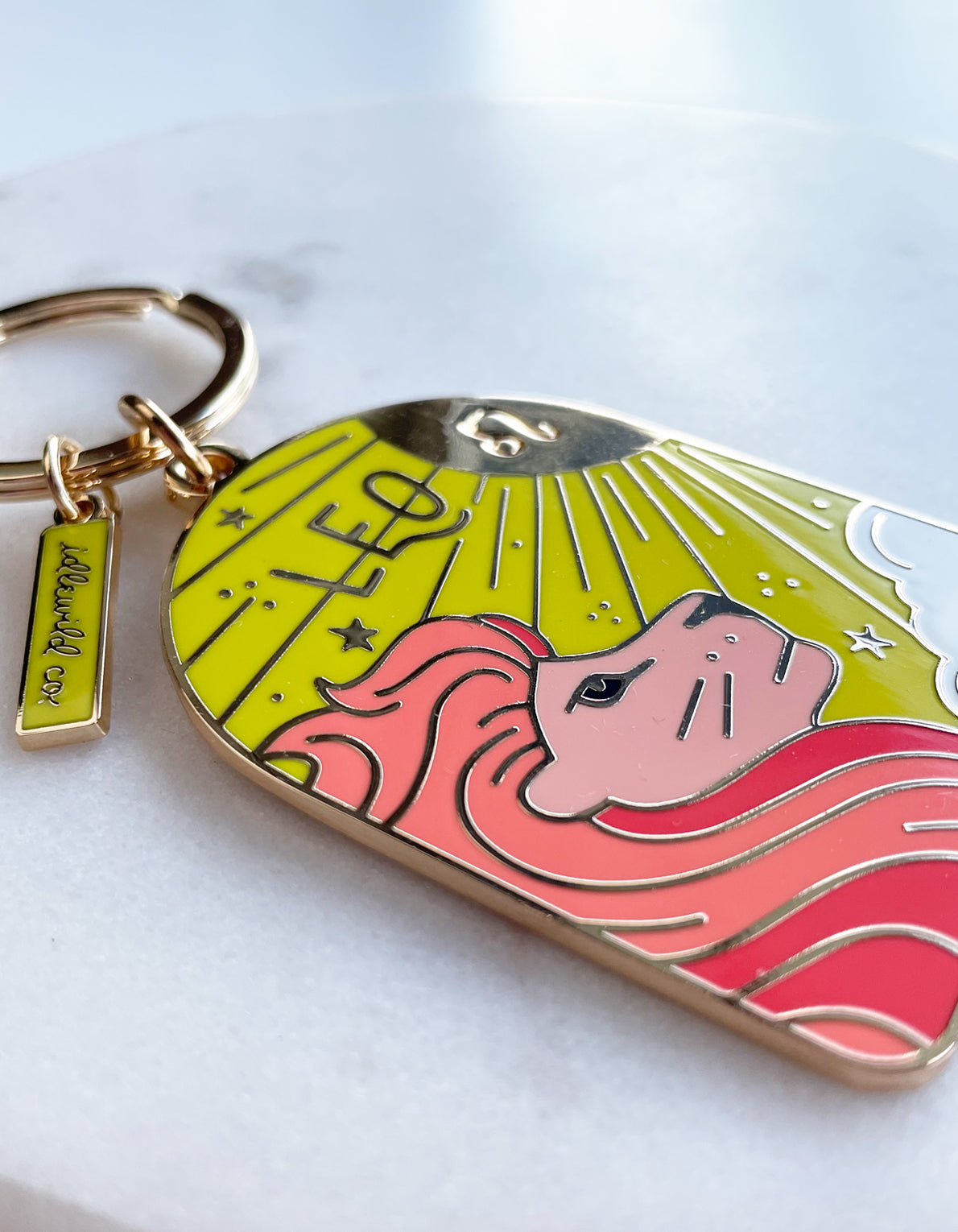 Zodiac Enamel Keychain | Leo