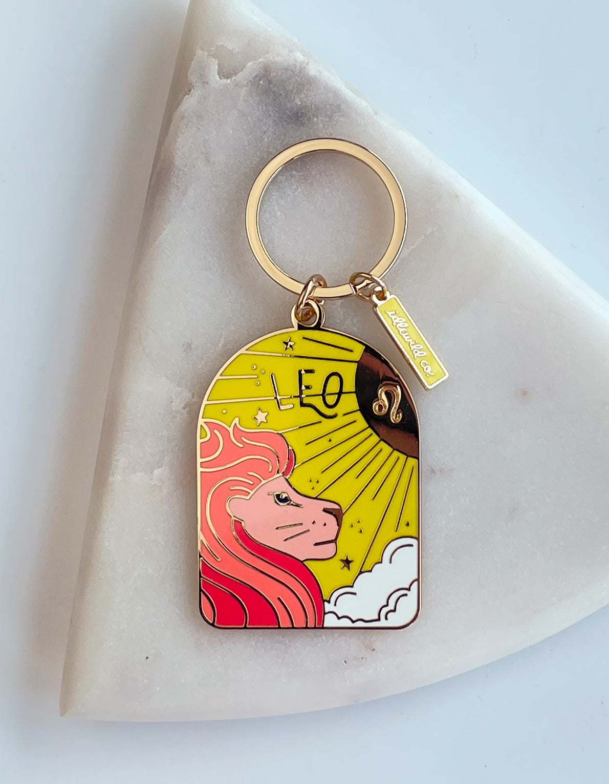 Zodiac Enamel Keychain | Leo