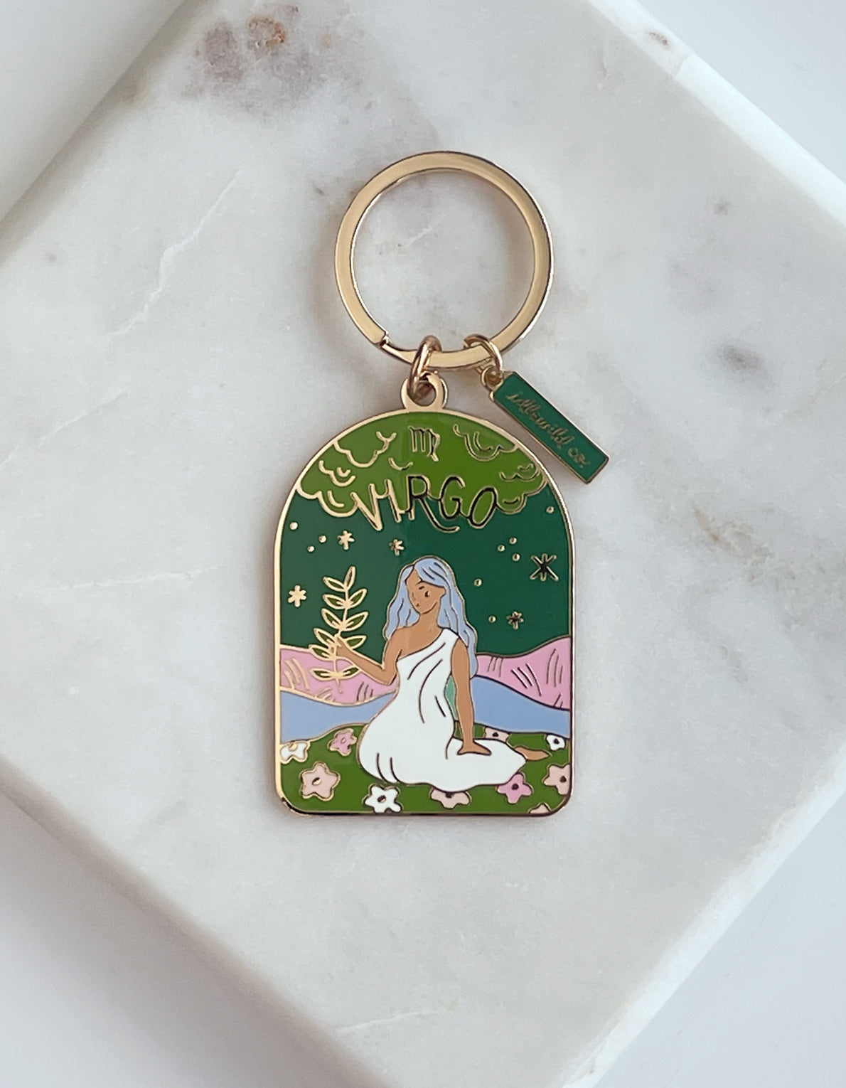 Zodiac Enamel Keychain | Virgo