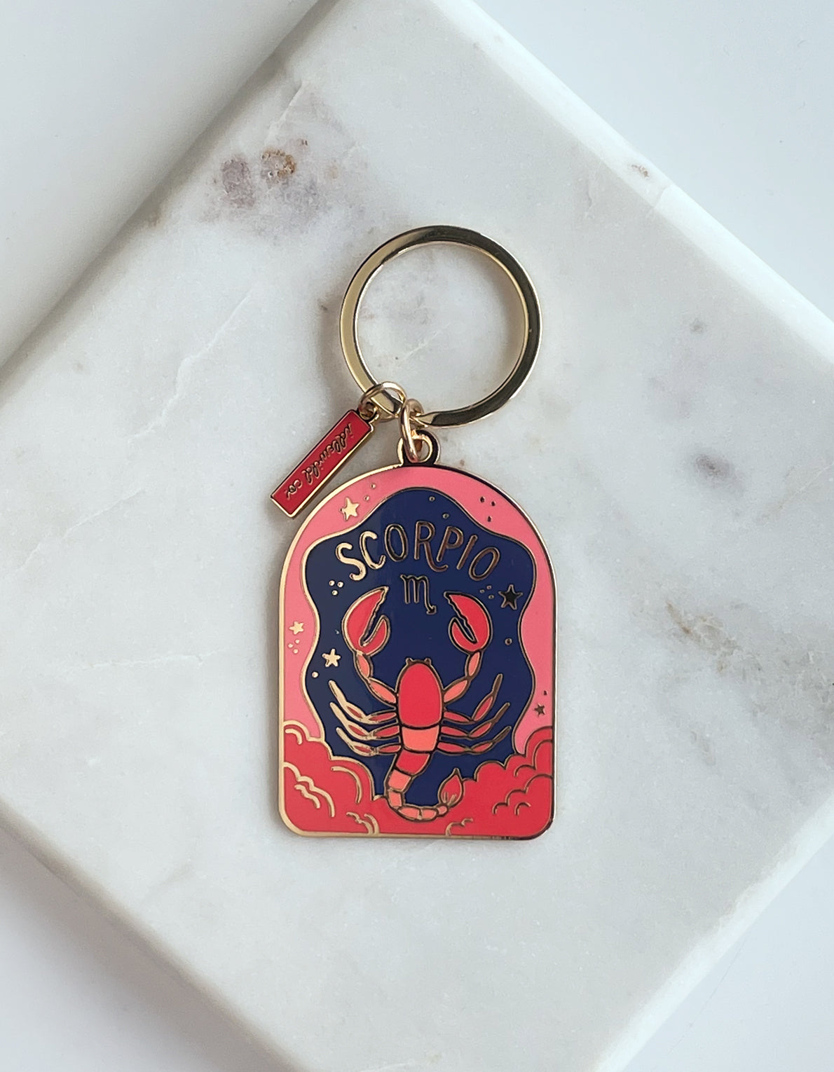 Zodiac Enamel Keychain | Scorpio
