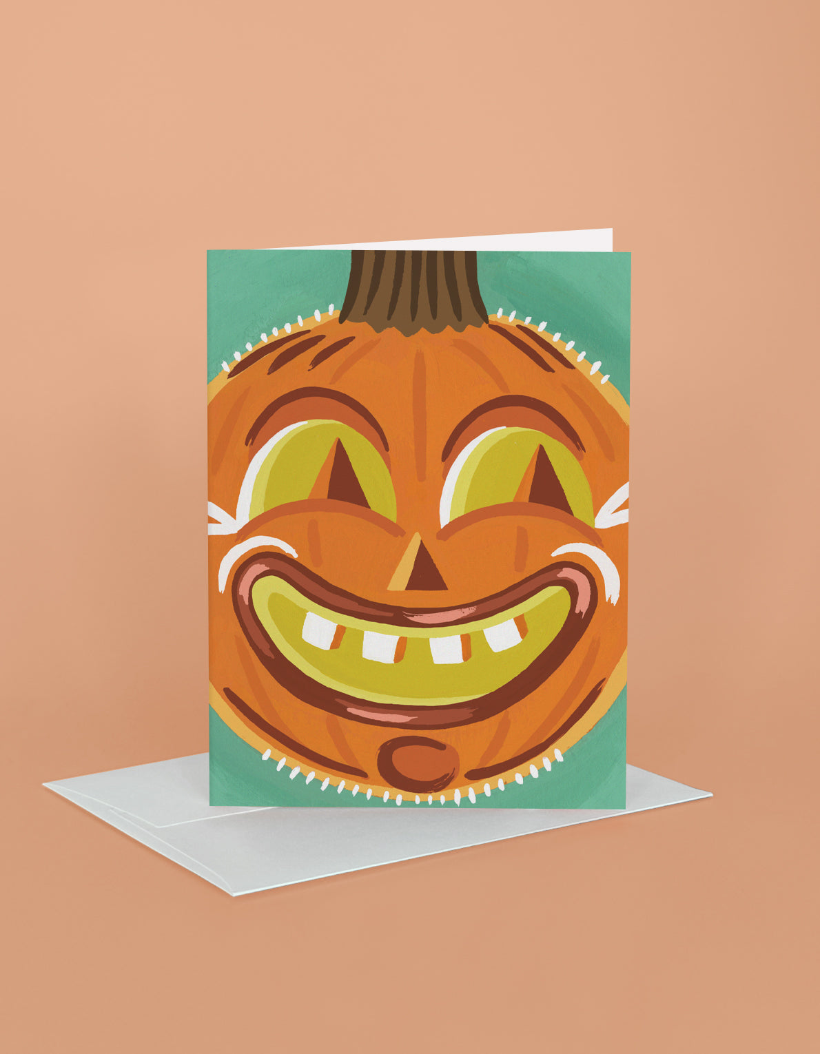 Halloween Greeting Card | Retro Jack-o'-Lantern