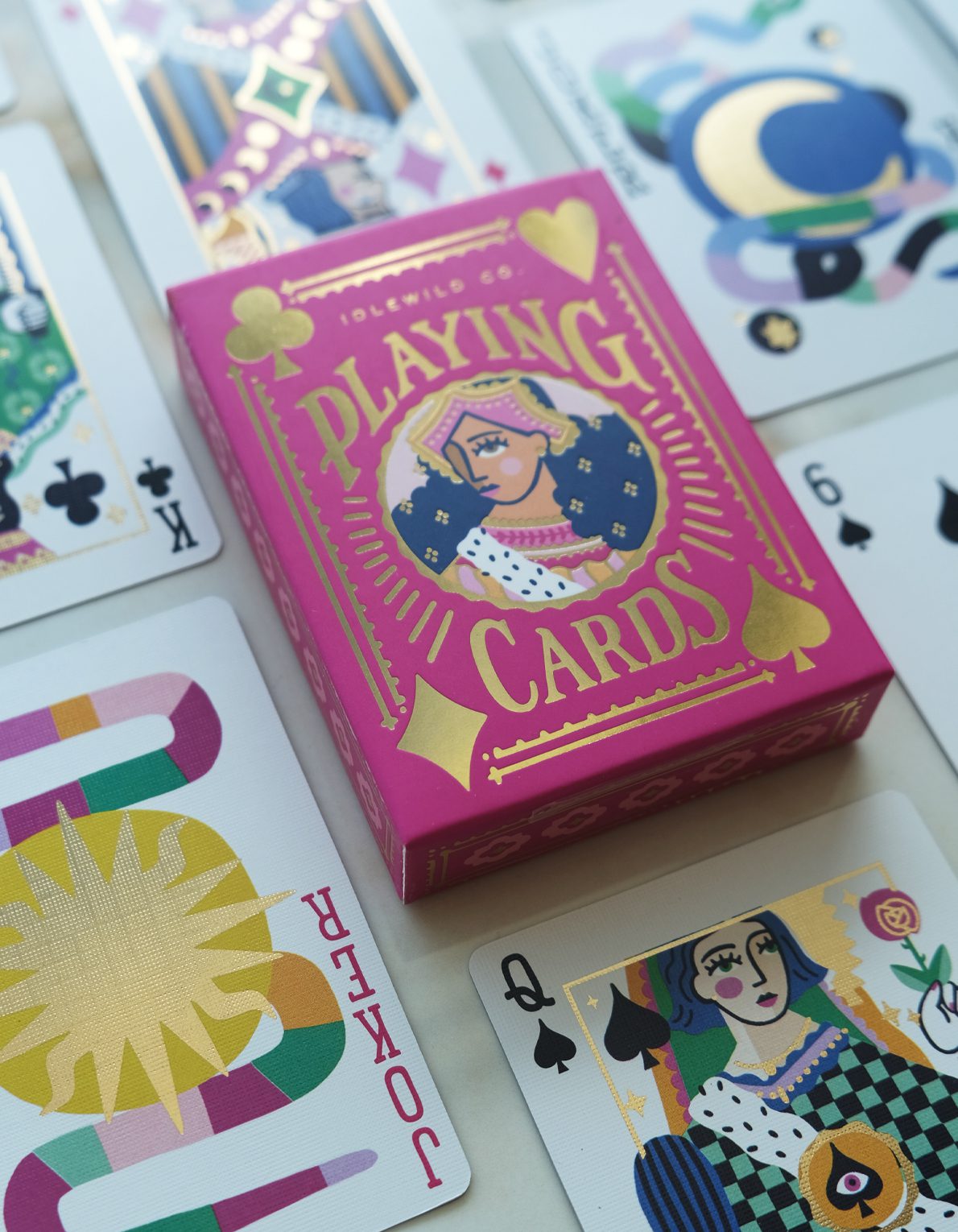 Neon Royals Playing Cards