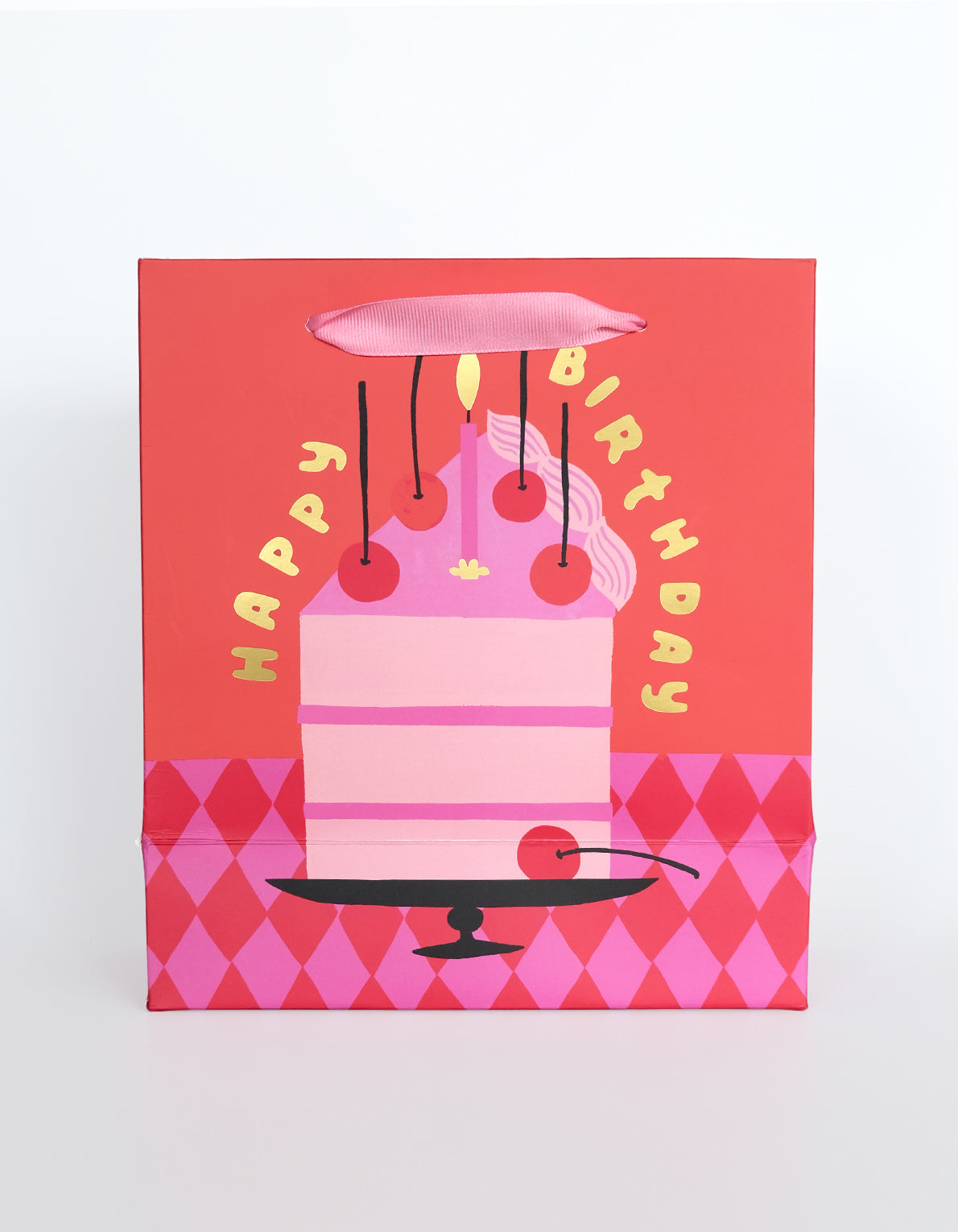 Gift Bag | Pink Cherry Birthday Cake
