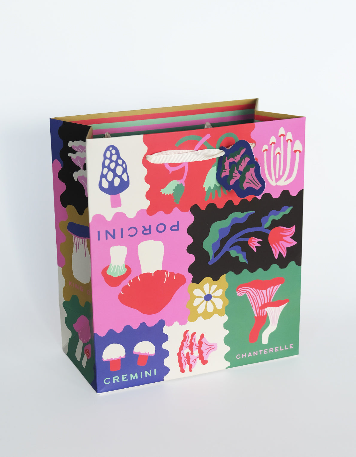 Gift Bag | Patchwork Mushroom