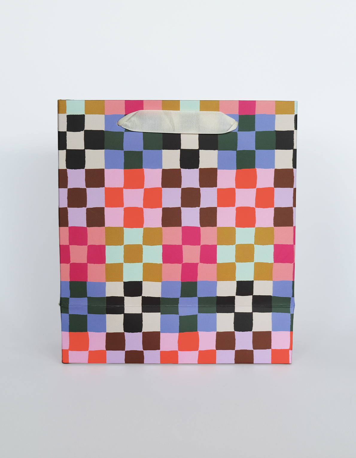 Gift Bag | Rainbow Check Print